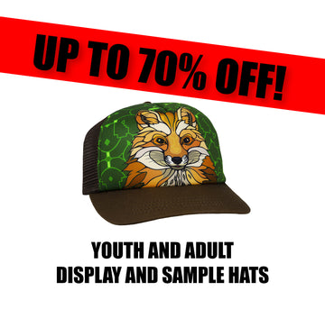 Youth and Adult display hats up to 70% off!