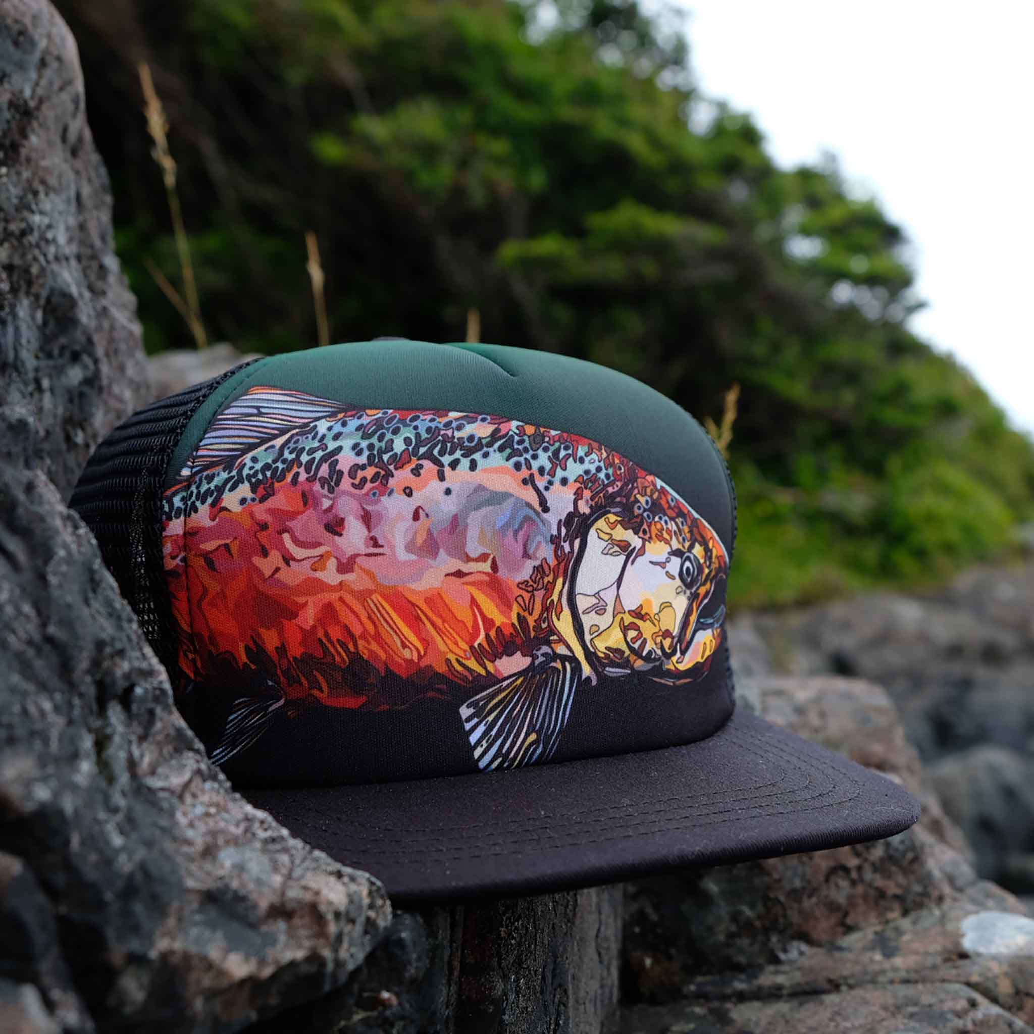 Chinook salmon fishing hats for men, women custom name baseball